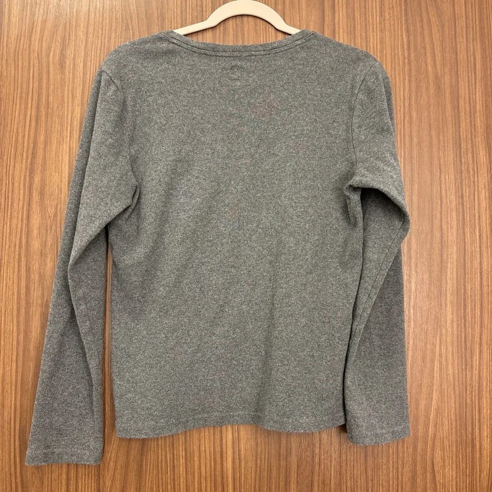Lot Of 3 Tommy Hilfiger Long Sleeve Woman's Shirts Gray Navy Size XL - Picture 10 of 10